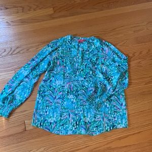 Lilly Pulitzer long sleeved blouse